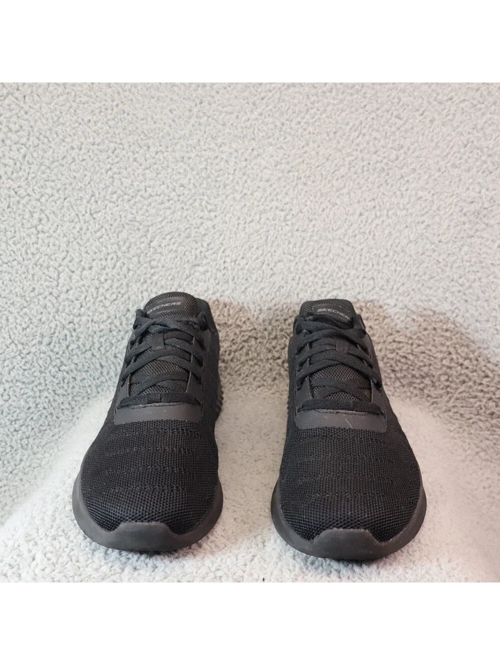 Skechers Bounder Frazin Men sz 12 Triple Black Running